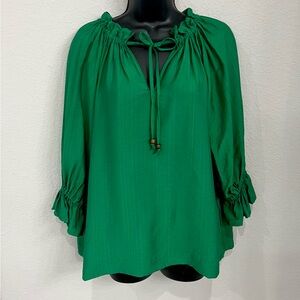 Umgee NWT Green Women's Long sleeve Boho Top size S/M